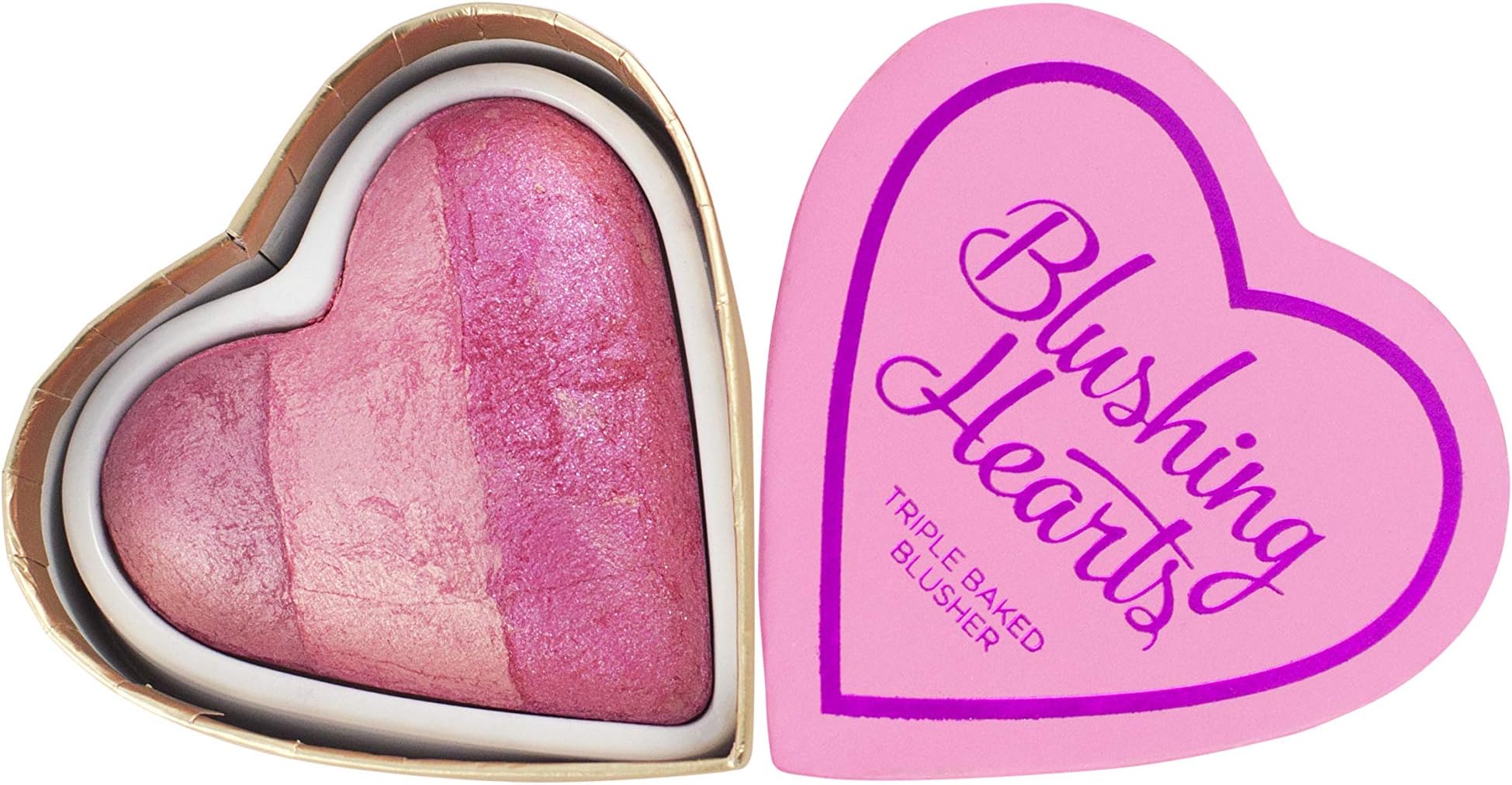 MAKEUP REVOLUTION Blushing Heart Blusher, Highlight, 0.3 oz (10 g) (x1)