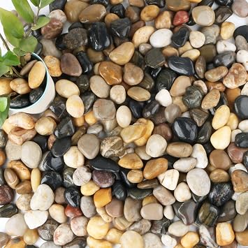 Anothera 18-lb Bulk Bag Pebbles for Plants 1-1.5 Aquarium Gravel River Rocks Garden Outdoor Decorative Stones
