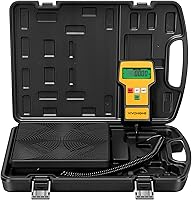 Vista 6 de VIVOHOME Kit de bomba de vacío de aire de paleta giratoria de una etapa de 3.5 CFM y medidor de colector de CA y báscula de peso de carga