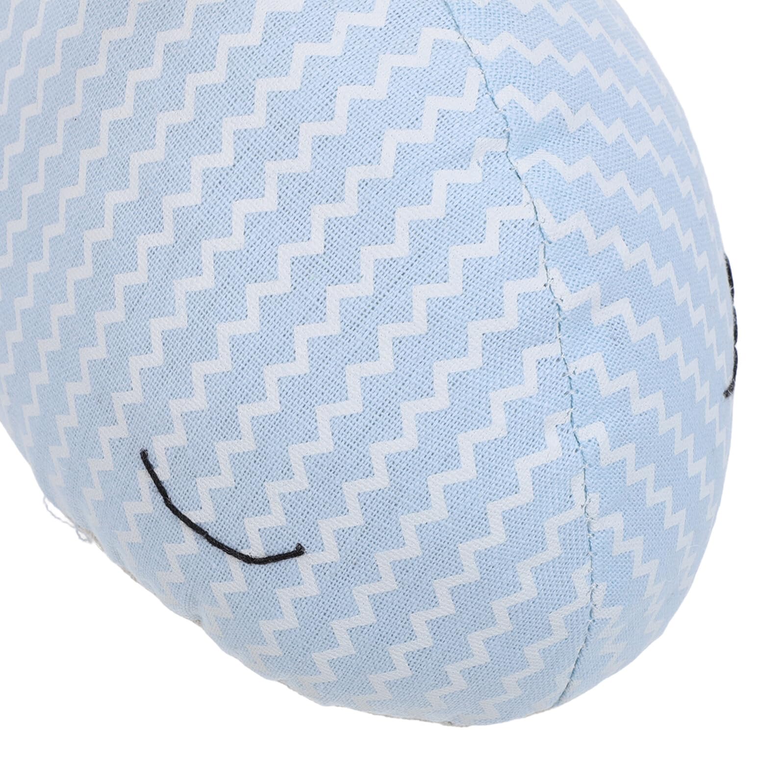 ABOOFAN Tope de Puerta Decorativo Forma de Ballena de Tela, Bloqueador de Viento Anticolisión Azul Claro, Accesorio Funcional para Hogar y Oficina, Protección Estable para Puertas