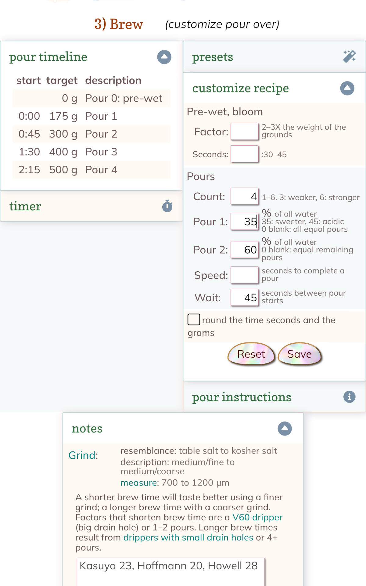 Brewfecto Coffee & Tea Brew Ratio Calculator and Pour Over Timer - App ...