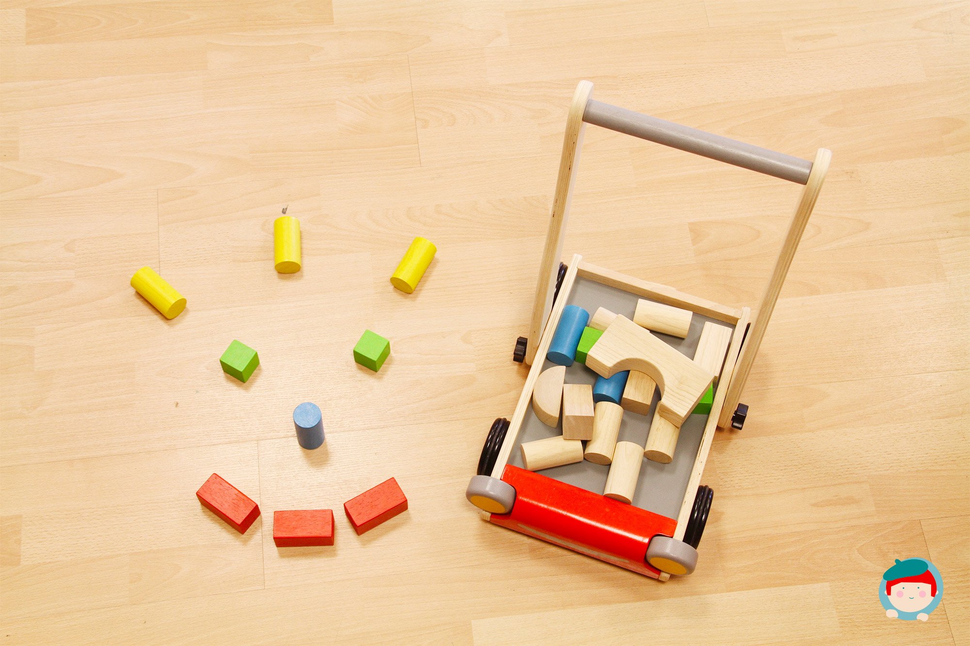 Plan Toys 51230 PlanPreschool - Andador de Madera [Importado de Alemania]