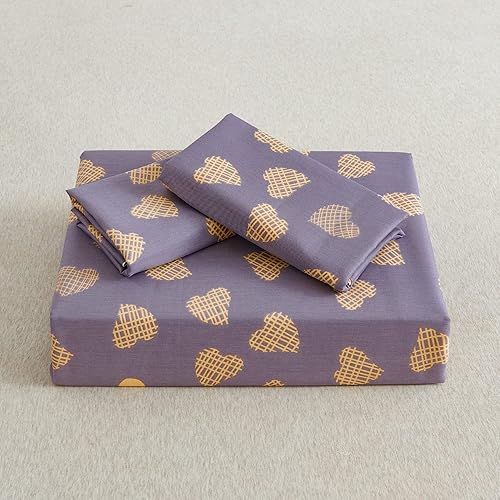 Miniatura 382 de HoneiLife - Juego de funda de edredón floral de algodón, con cierre de cremallera y lazos en las esquinas, 3 piezas, suave y transpirable