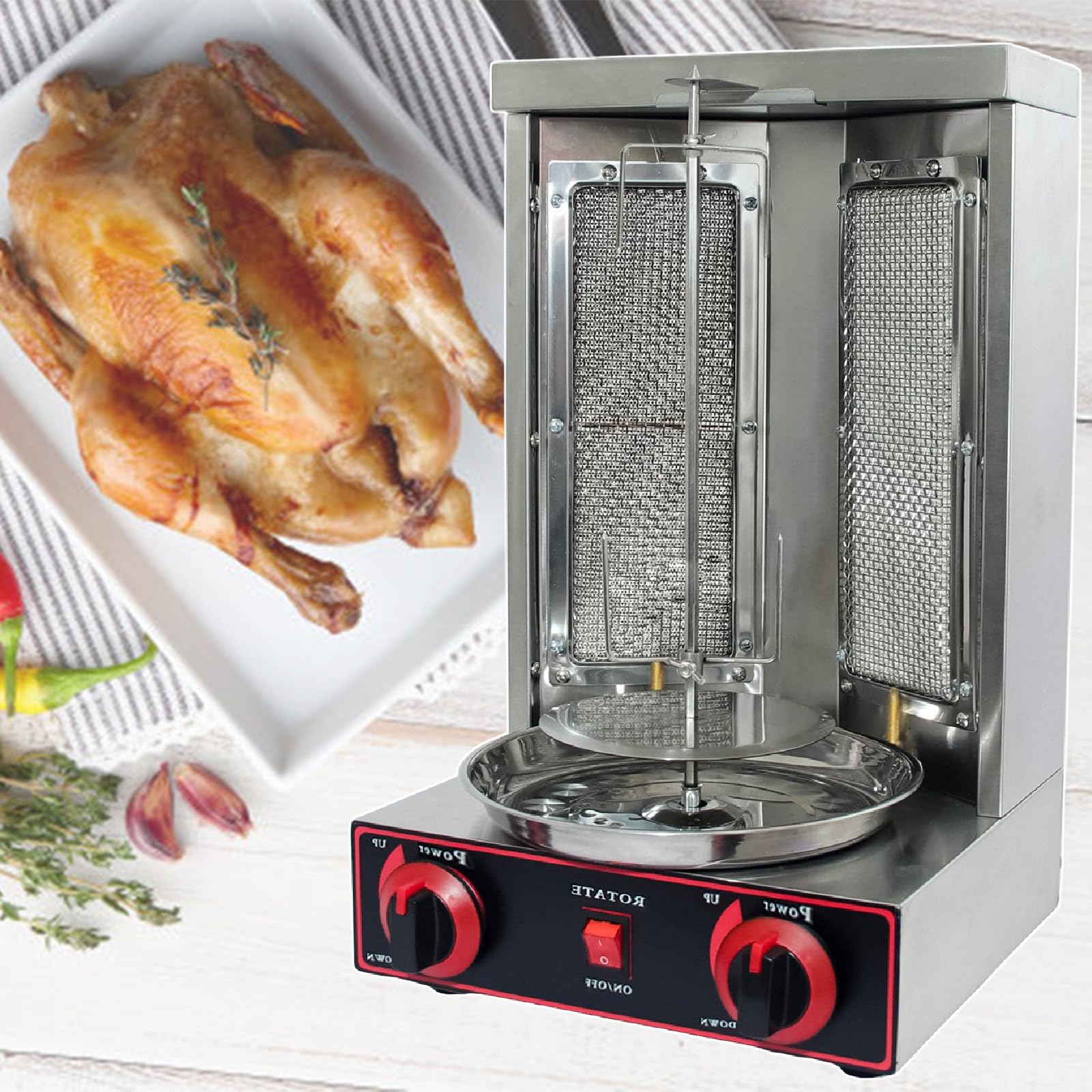 Grille Four Whirlpool Grille De Rôtissoire De Poulet Support De Poulet R Ti Vertical L 689976