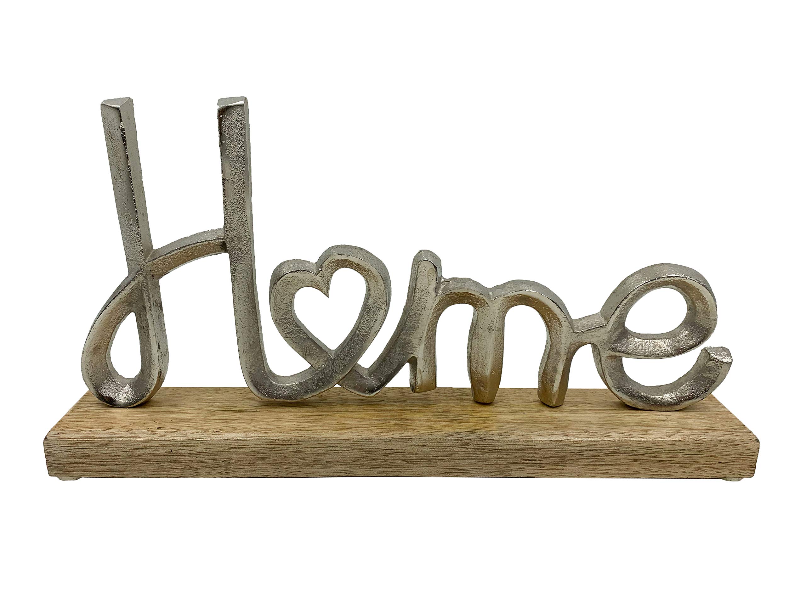 Sil Interiors Love/Home Decoration On Wooden Base (Home)