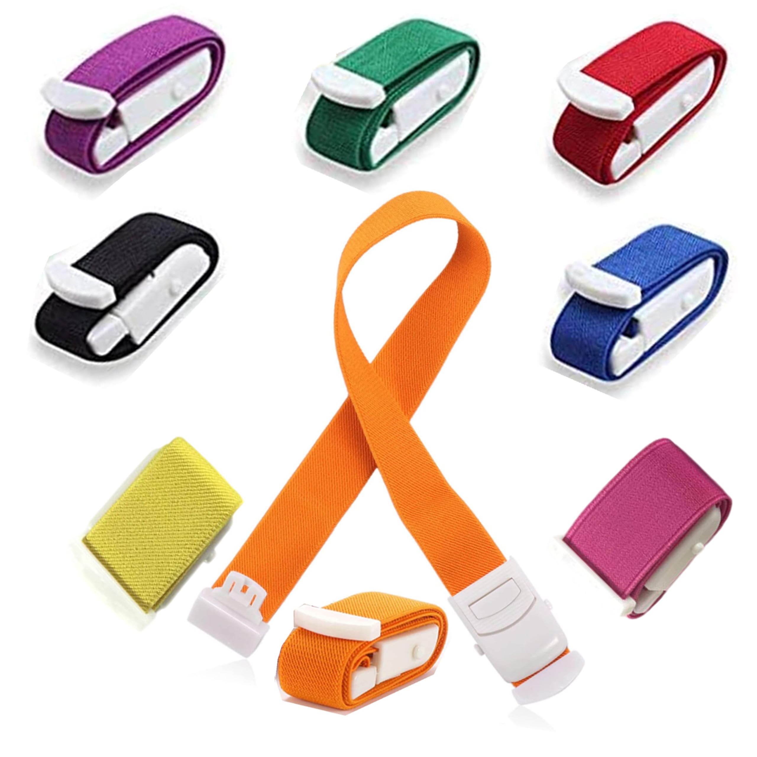 8 Pack Tourniquets, Emergency Outdoor Tourniquet First Aid Tactical Life Saving Hemorrhage Control,Medical Buckle Tourniquet with at Home, Outdoors,