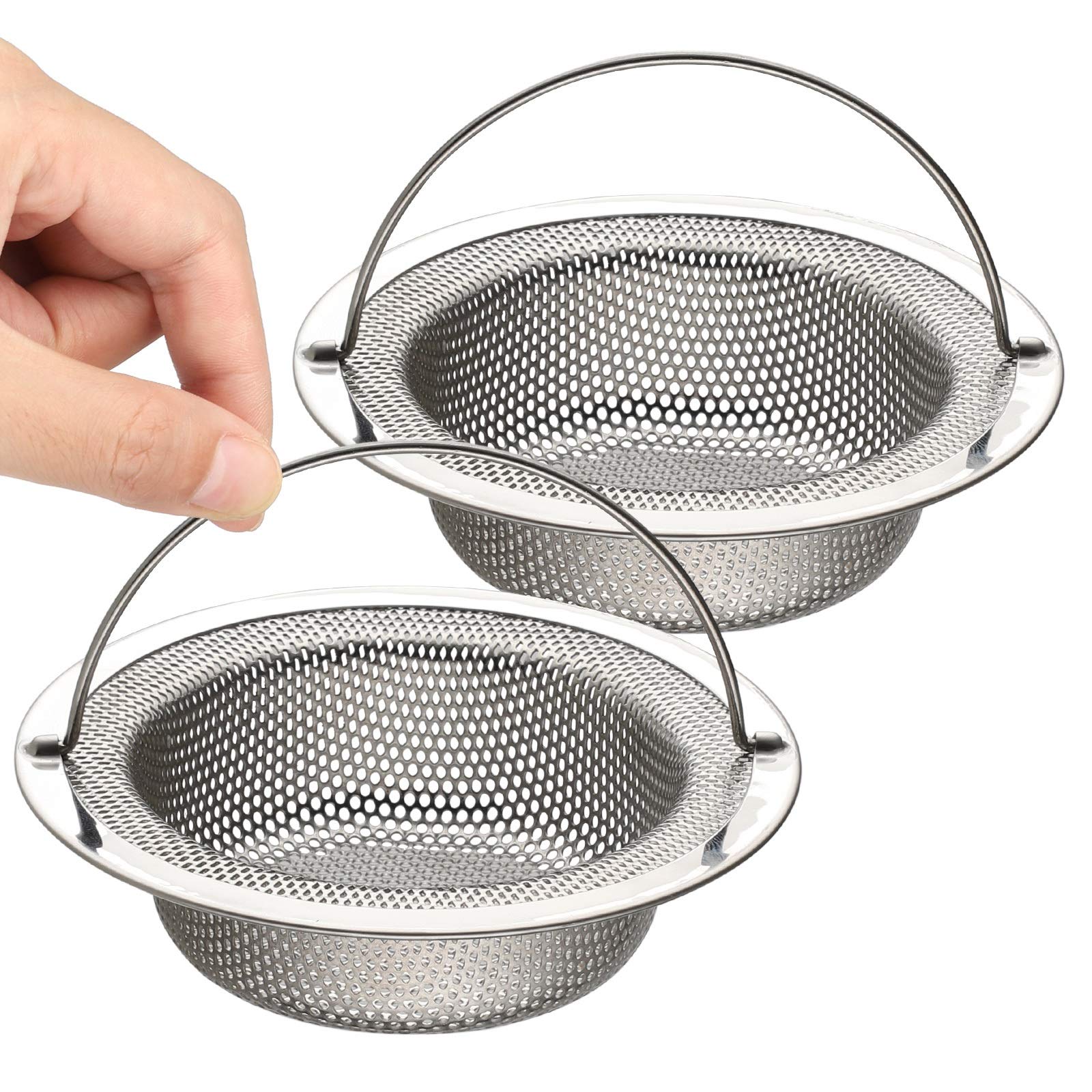 2 Pices Filtre Evier En Acier Inoxydable Cuisine33 50 Mm Grille Douche Bonde Evier Pop-Up En Noyau En Laiton Pour PZCC - Maison