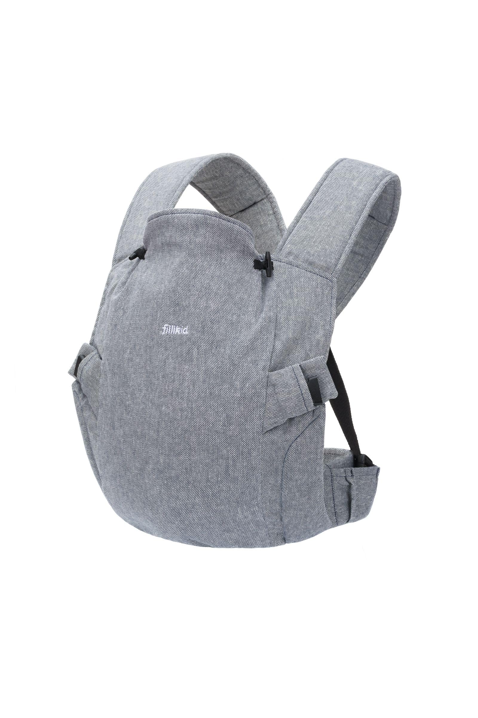 Fillikid Bauchtrage, ergonomische Babytrage | Inkl. Kopf- & Nackenstütze, Rückentrage für Säuglinge & Kleinkinder, 5-20kg