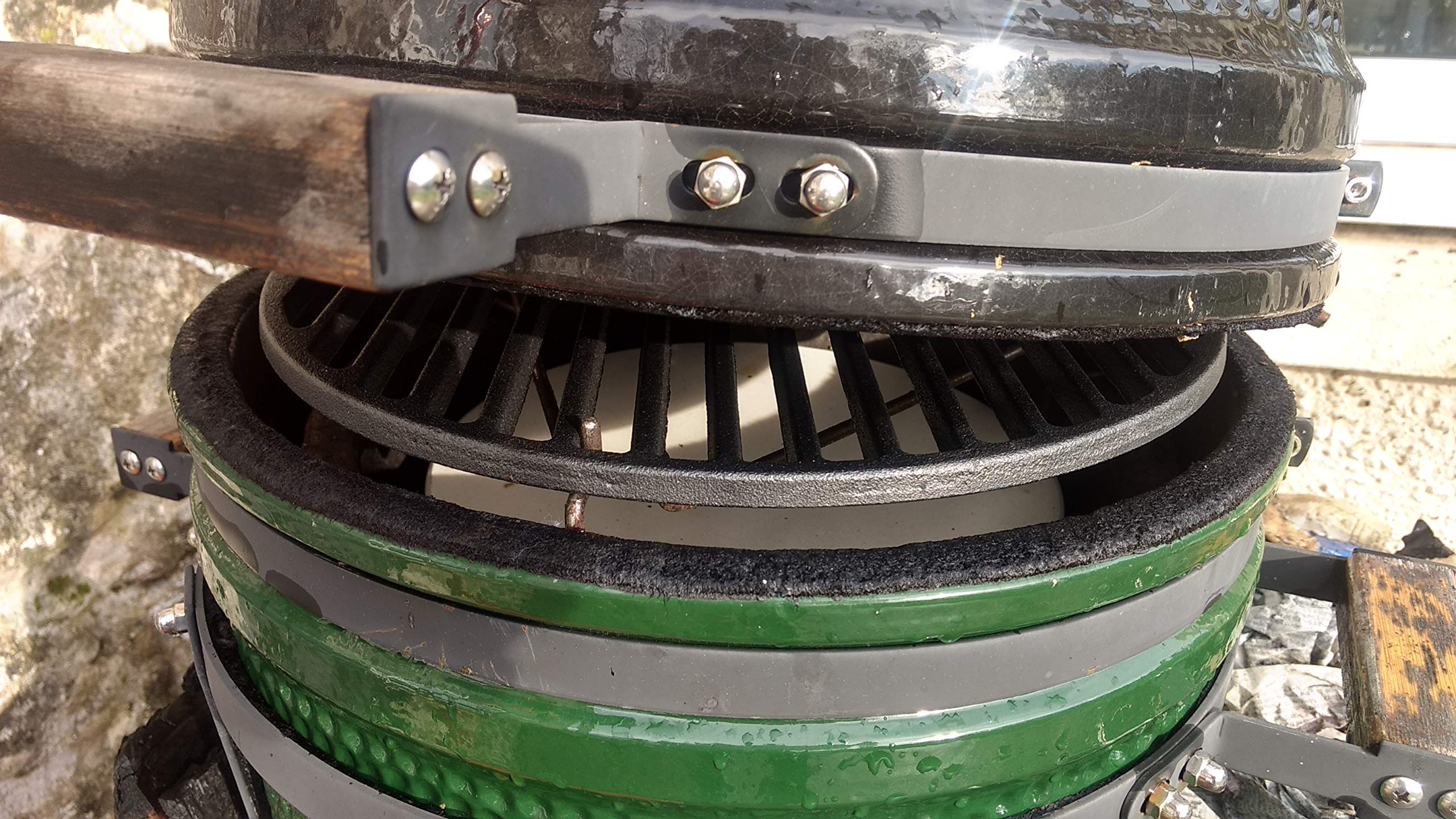 Ynni Kamado 50 cm Heavy Duty 6 kg rotonda in ghisa griglia barbecue TQZW23 per 23/61 cm Kamado