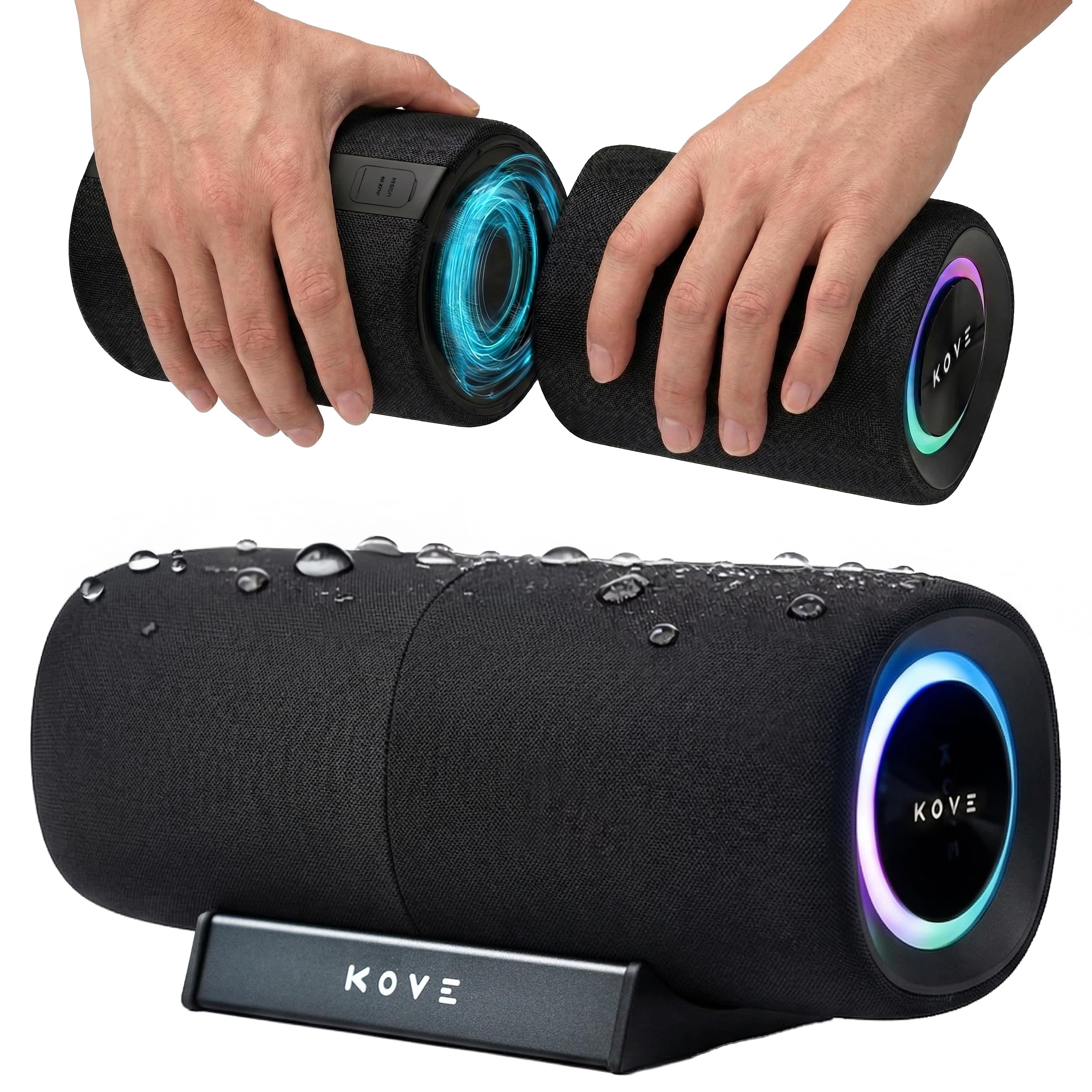 Amazon.com: KASITA KOVE Split Bluetooth Speaker System (Black