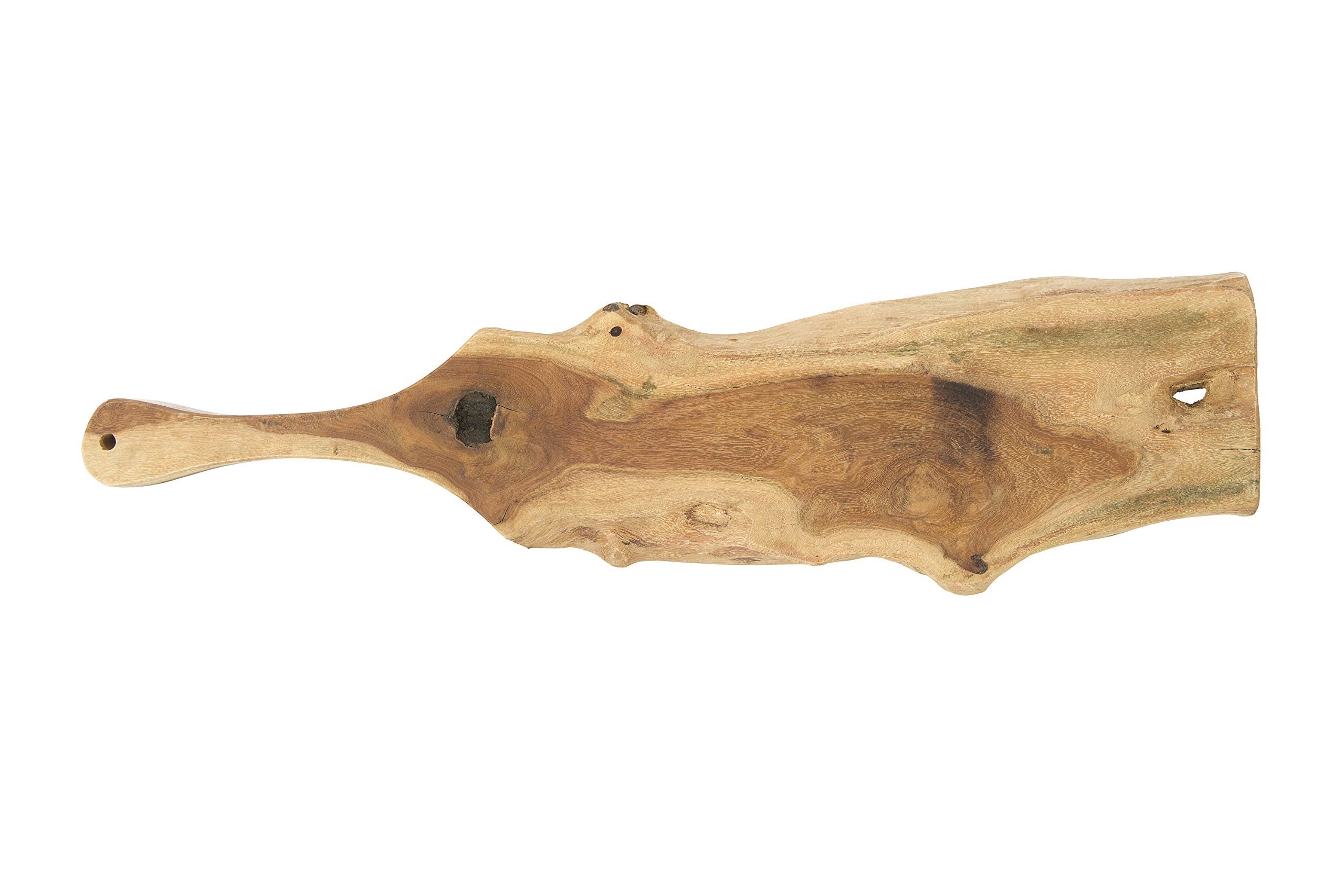 Creative Co-OpRectangle Mango Wood Cutting Handle Cheese Board, Brown