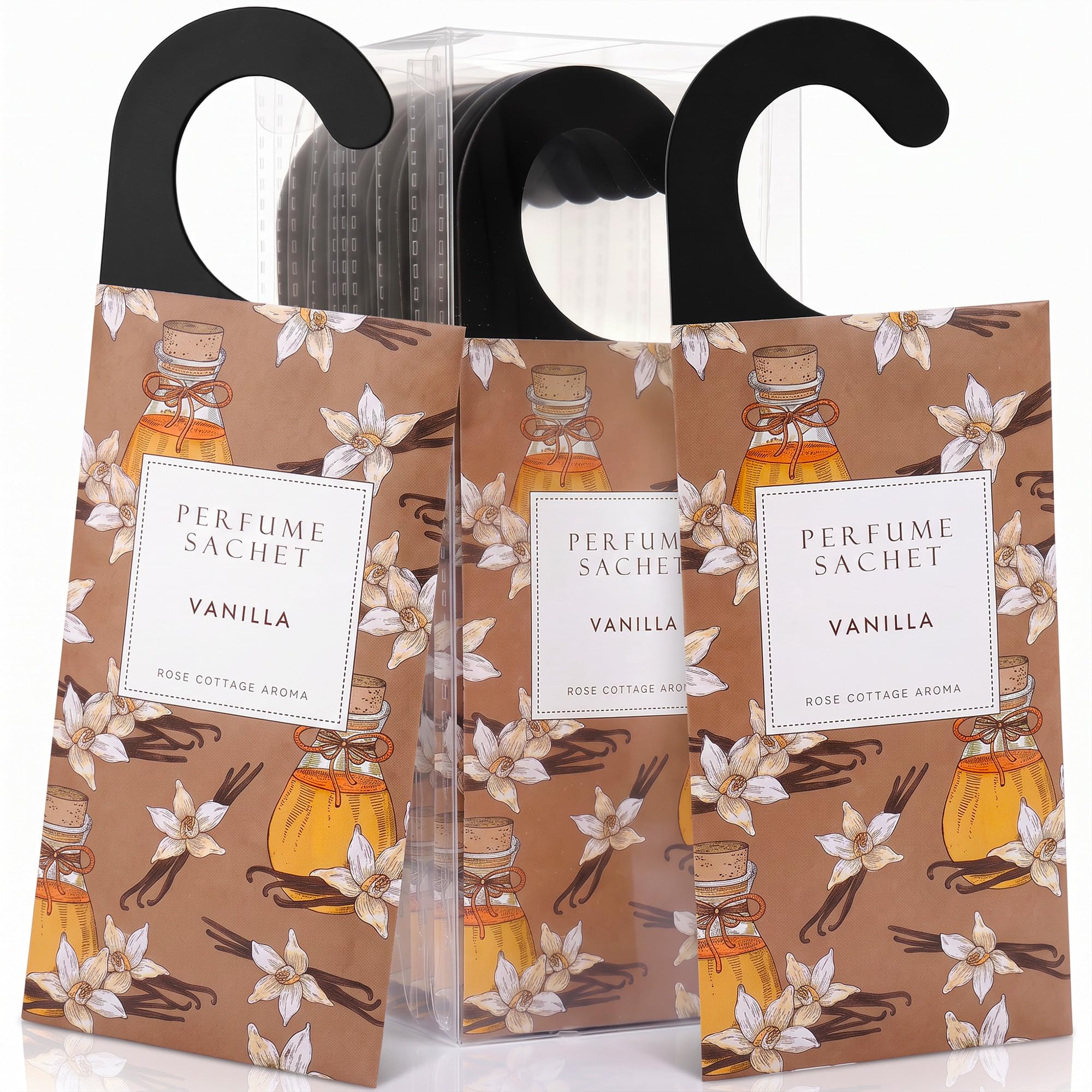 Amazon.com: Large 12 Packs Vanilla Hanging Scented Sachets Long