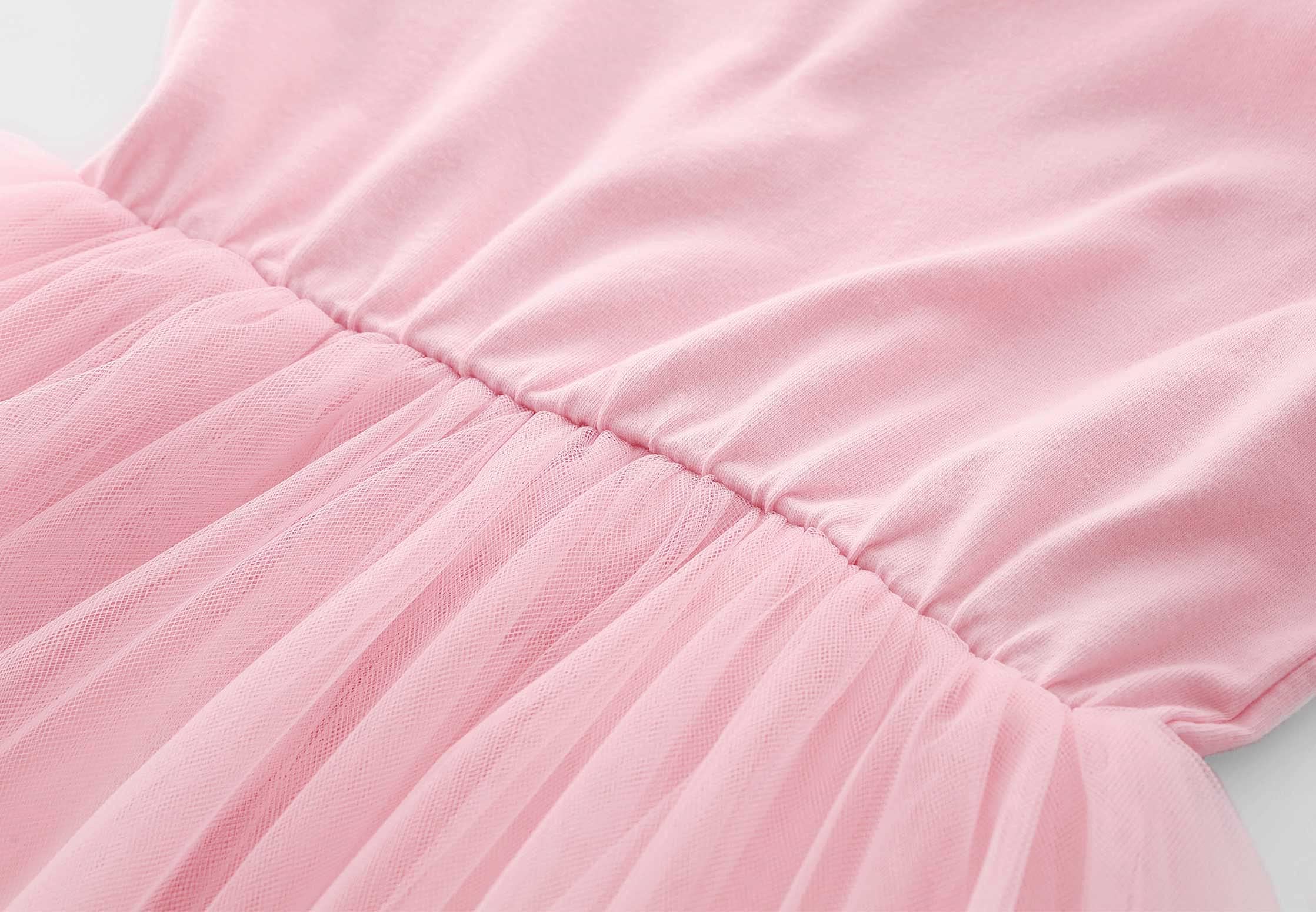 Vestido de verano sin mangas con volantes y tutú para niña pequeña | Vestido de verano para niñas, vestido de fiesta, casual, cuello redondo, arcoíris, color liso