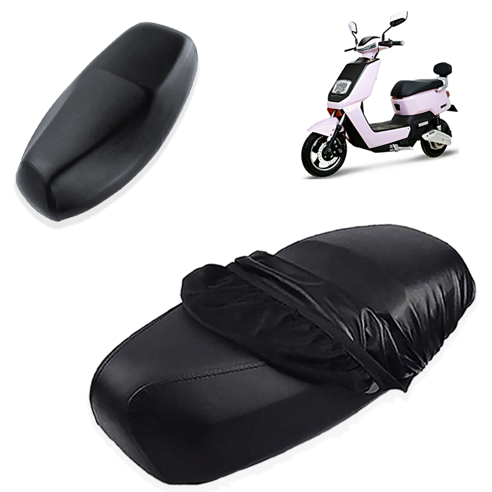 Housse De Siège Universelle Pour Moto - Noir - 100 X 70 Cm - Avec Instructions De Montage (français Non Garanti