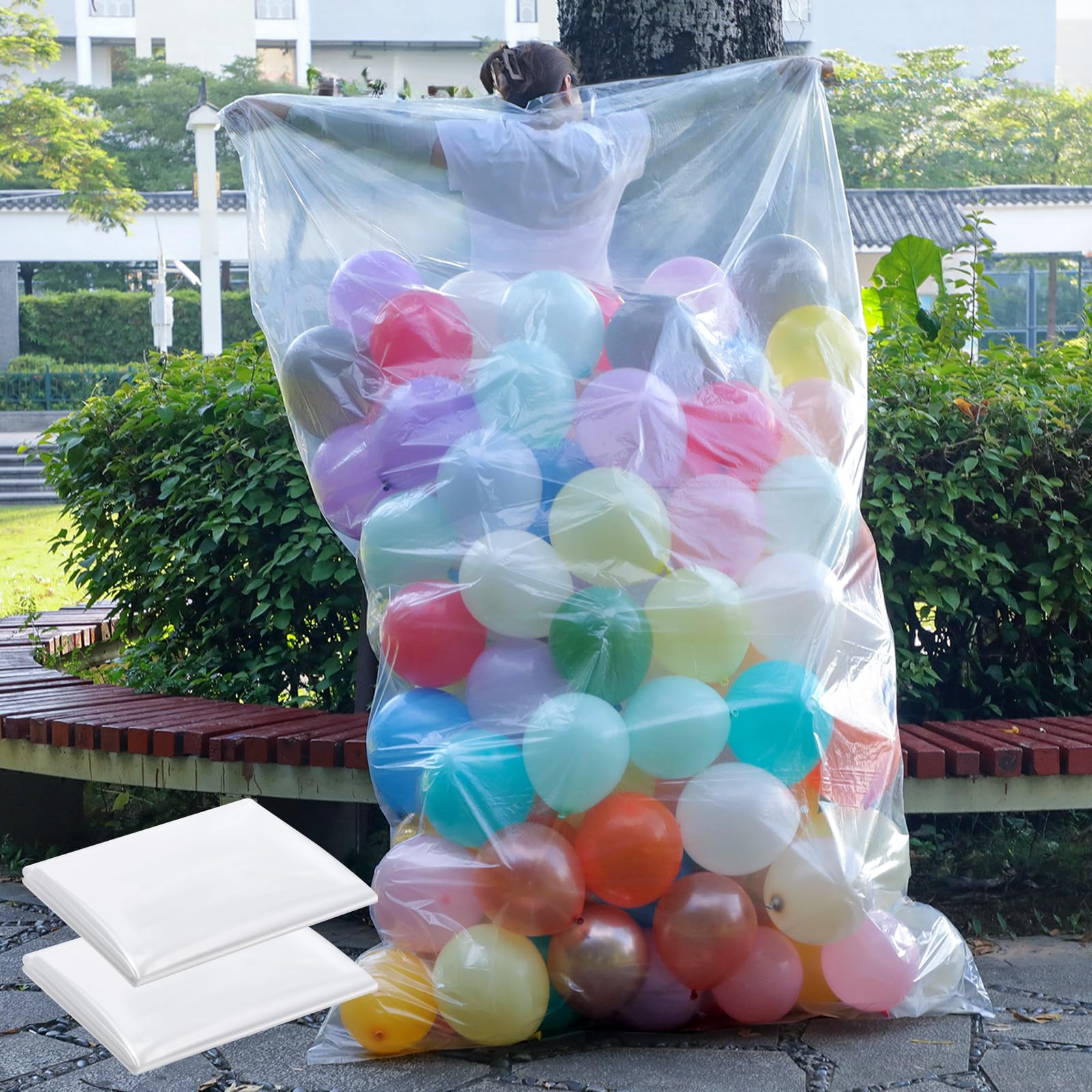 98.4 x 59 Inches Large Balloon Storage Bags,2PACK Balloon Bags for