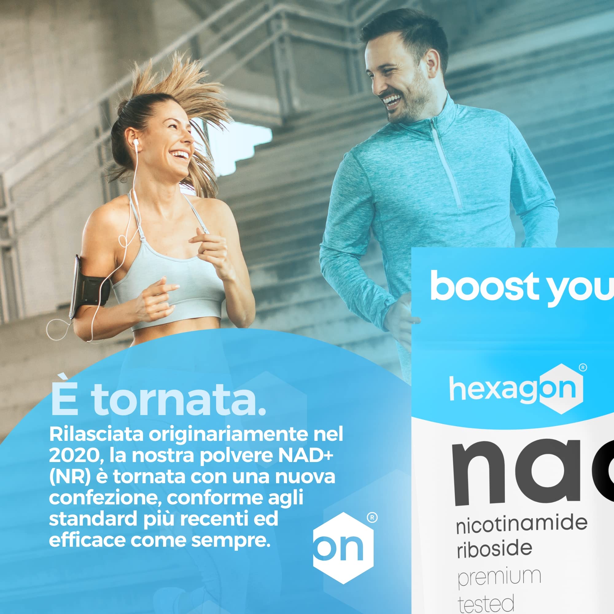 NAD+ Nicotinamide Riboside Chloride - Polvere 10 Grammi - +31 Giorni di Cura - Contro l'Età e la Stanchezza, NAD Booster - Made in France - Hexagon