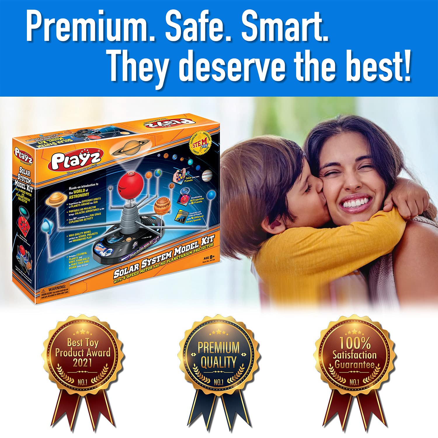 Buy Playz Large Solar System Model Kit with 4 Speed Motor, HD