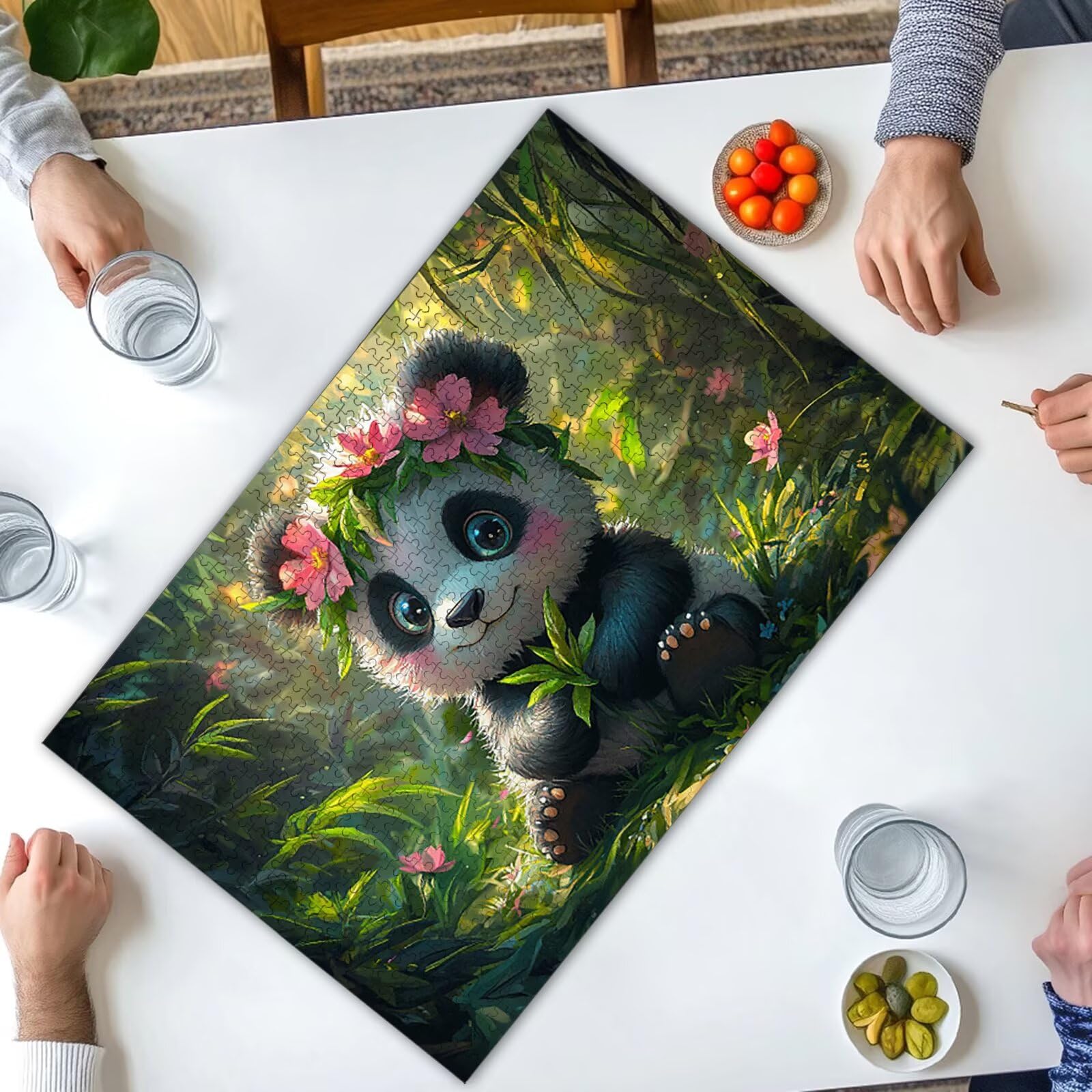 Puzzle 3000 Piezas, Puzzle Panda con Caja para Adultos, Animales Rompecabezas Madera, Rompecabezas Desafiante para Toda la Familia, Puzzles para Decoracion Hogar, Regalo Mujer, Regalo Hombres, -3679