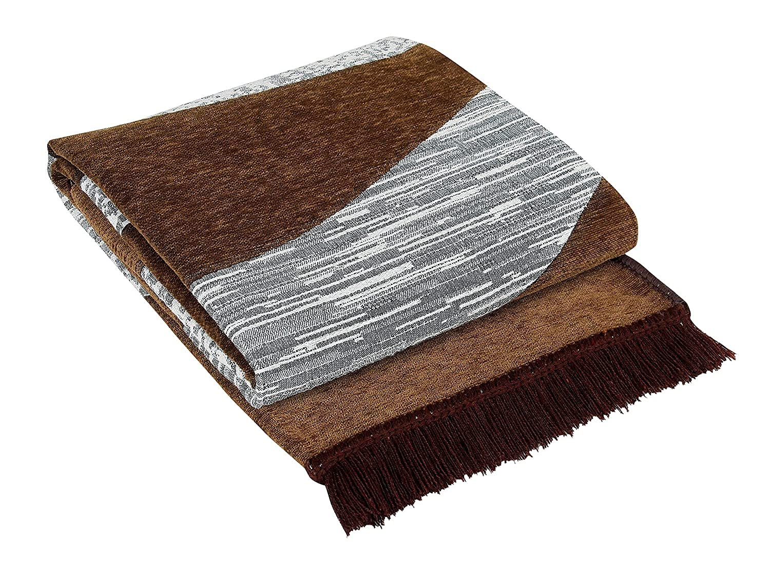 Sparrow World Designer Superfine Exclusive Velvet Carpet | Rug | Living Room | Bedroom | Hall | School | Temple | Bedside Runner | 4.5 Feet x 6 Feet | - (Mustured)