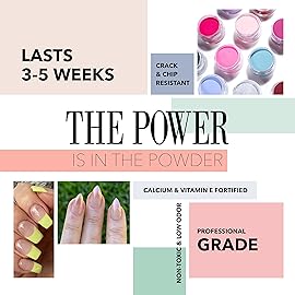 Revel Nail Clear Dip Powder for Nail, Vivien (Sheer), 0.5 oz, French Manicure Overlay, Long-Wear, No Lamp Needed, Made in USA