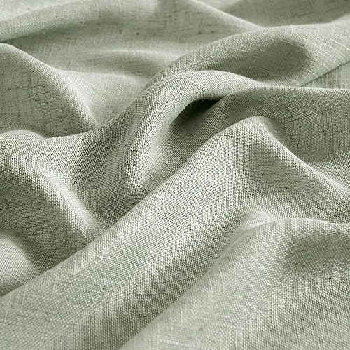 Vista 98 de MIULEE - Cortinas semitraslúcidas suaves y gruesas, textura de lino para dormitorio y sala de estar, para Navidad, con trabilla trasera y jareta, 84