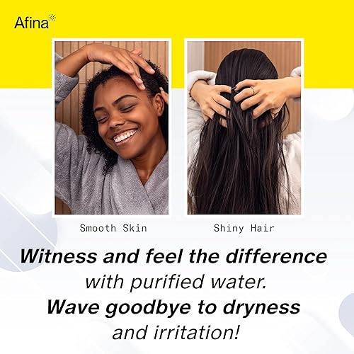 Miniatura 7 de Afina Cabezal de ducha filtrado, cabezal de ducha suavizante de agua con filtro KDF-55 para agua dura, experiencia de lluvia de alta presión, ajuste