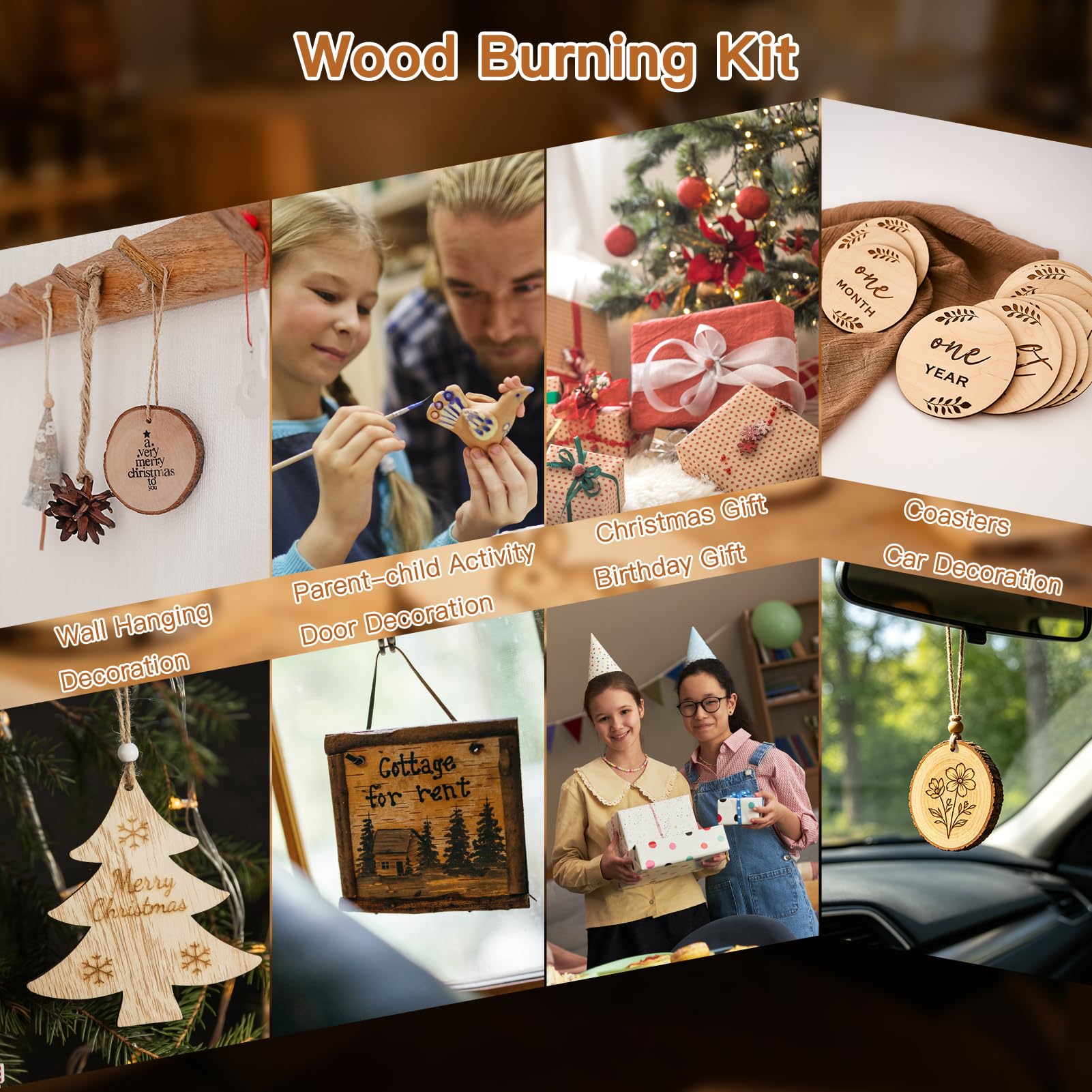 Wood Burning Kit - Beginner Pyrography Tool Set -6