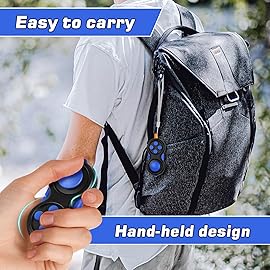 WTYCD Original Fidget Toy Game, Rubberized Classical Controller Fidget Concentration Toy with 8-Fidget Functions and Lanyard - Excellent for Relieving Stress and Anxiety