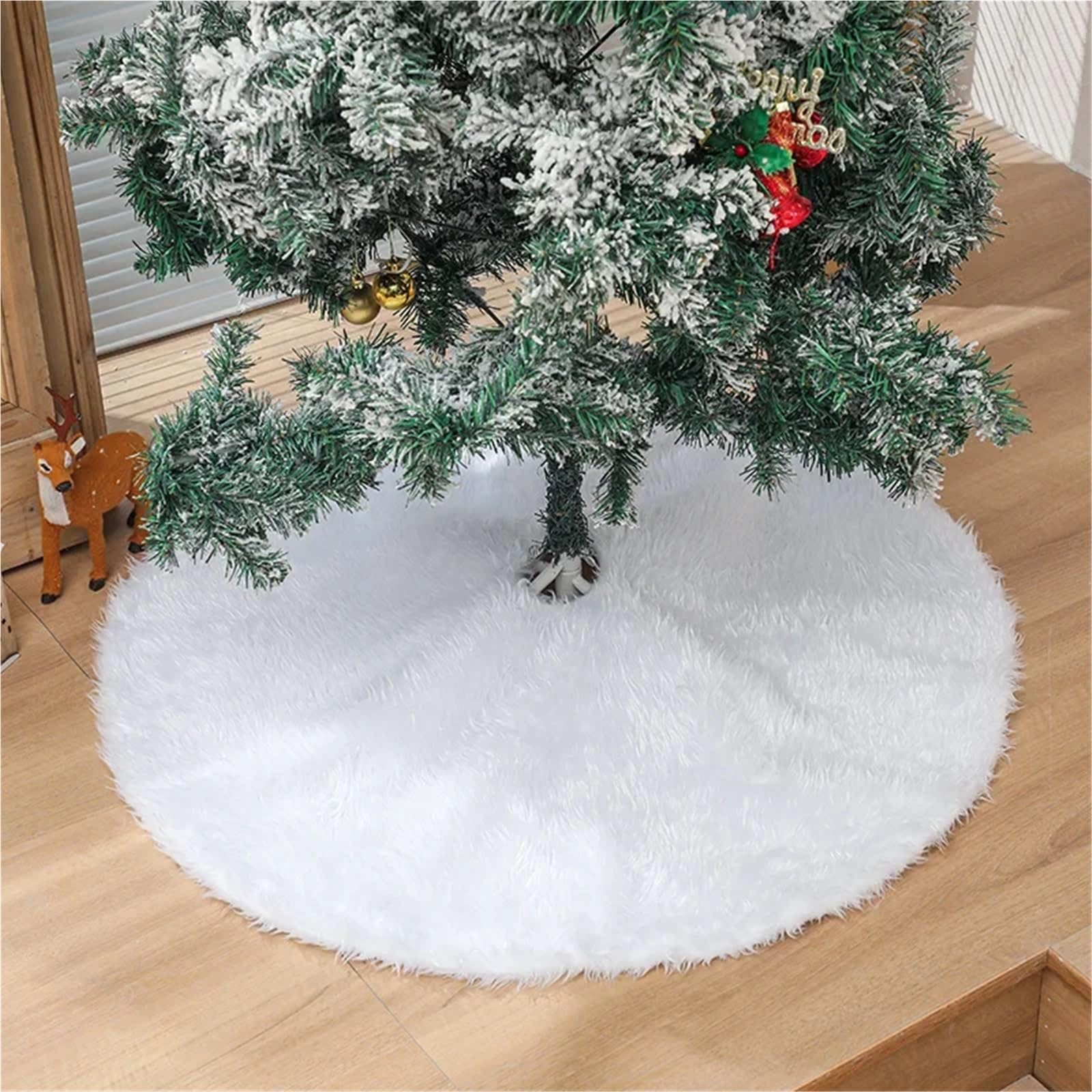 tappeto albero di natale Tappeto for alberi di Natale, gonna for albero bianca, tappetino decorativo, tappeto, grembiule, coperta(1.5M)
