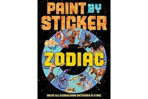 Paint by Sticker: Zodiac: Unleash Your Inner Artist with 12 Stellar Masterpieces