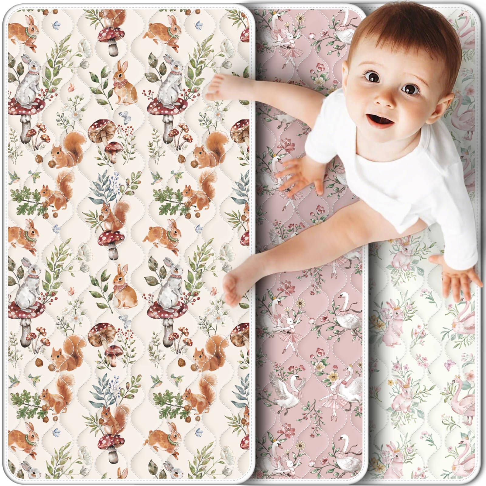 Enifine Portable Diaper Changing Pad Viscose from Bamboo 3 - changing table pads and covers | Mubboo