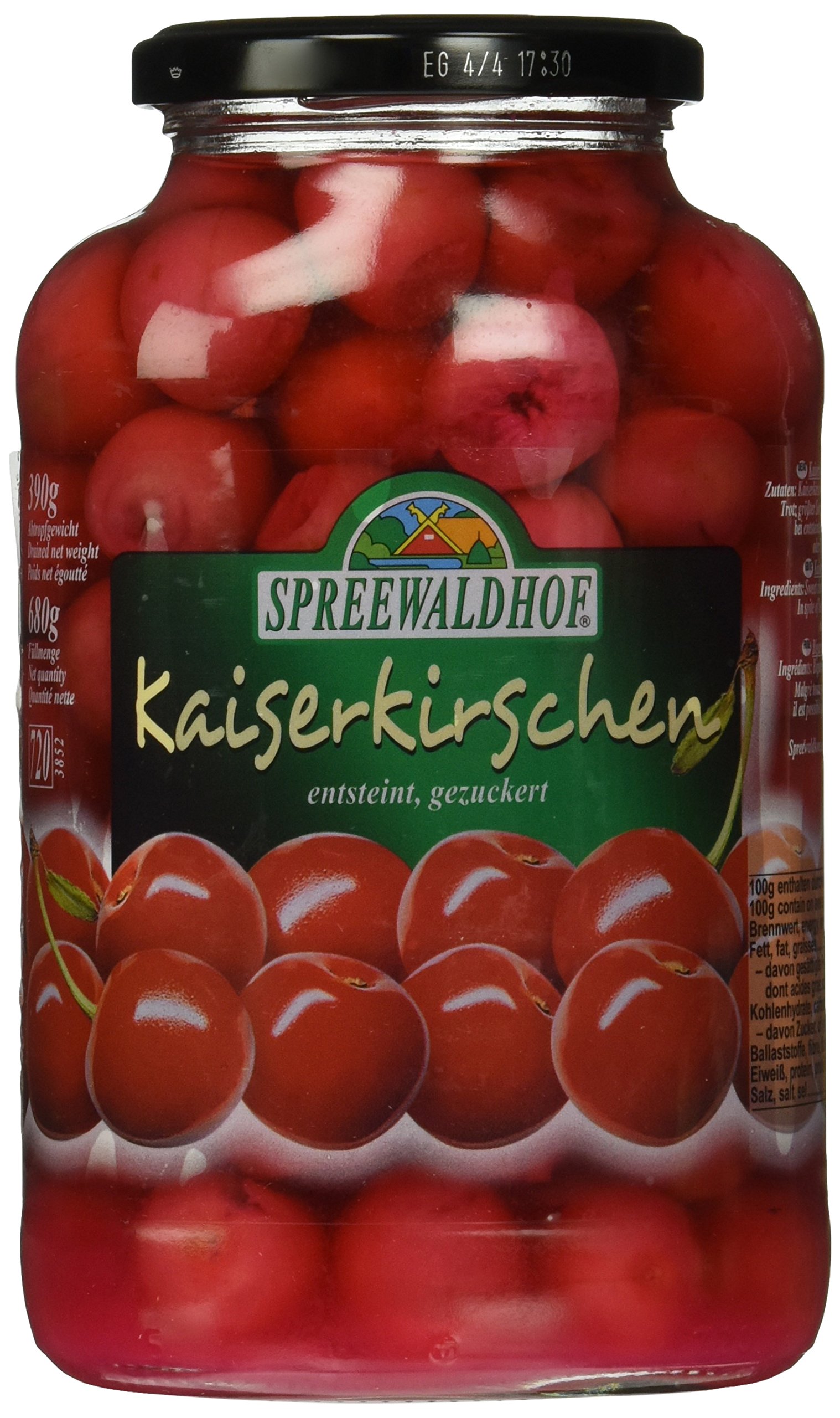 Spreewaldhof Kaiserkirschen entst, 6er Pack (6 x 680 g / 720 ml)