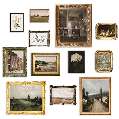 KBKBART Vintage Wall Art Prints, French Country Wall Decor Countryside