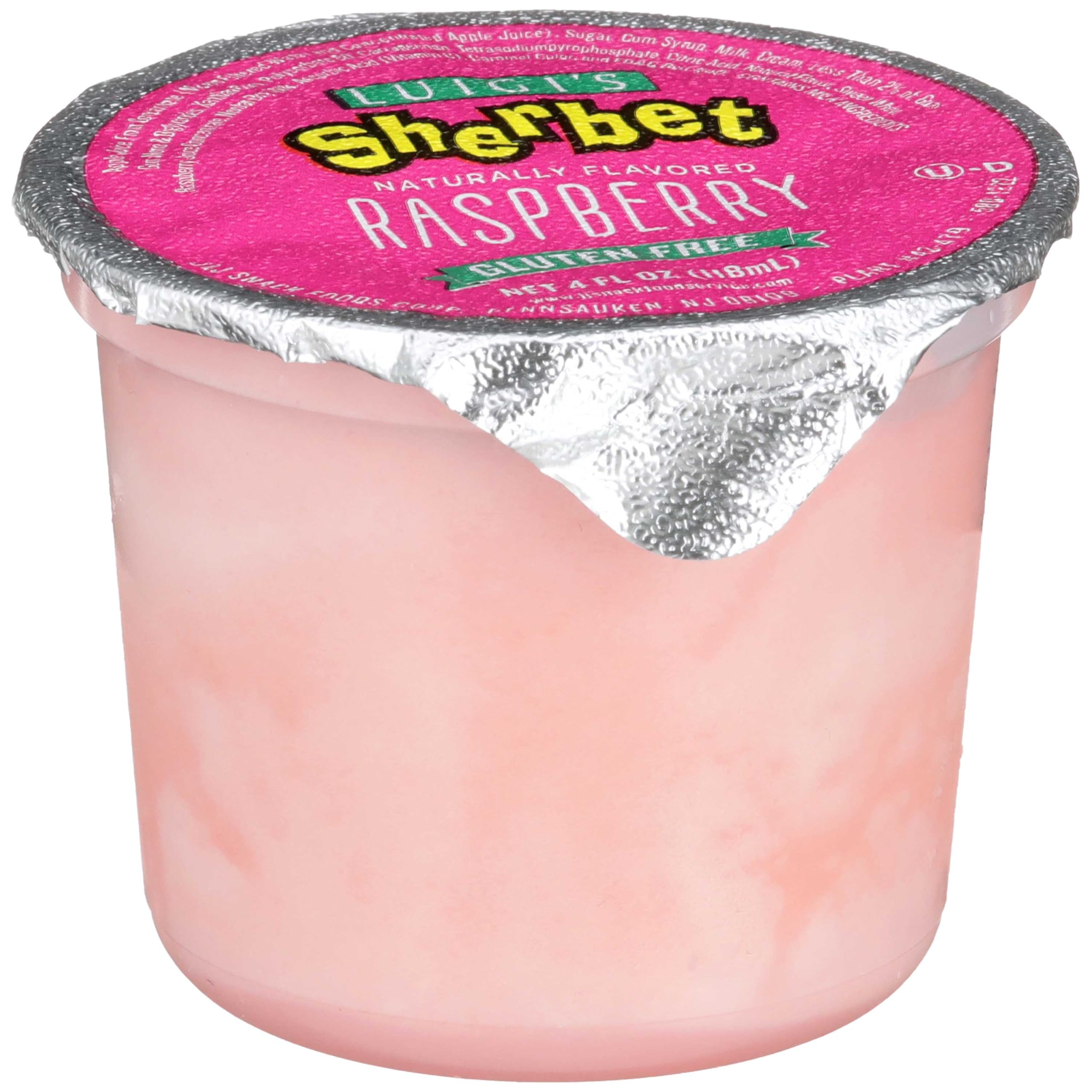 Amazon.com: J and J Snack Foods Luigi's Raspberry Sherbet Cup, 4 Amazon.com: J and J Snack Foods Luigi's Raspberry Sherbet Cup, 4