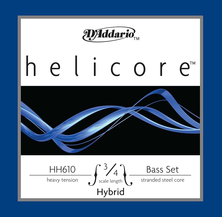 Amazon.com: D'Addario Helicore Hybrid Bass String Set, 3/4 Scale