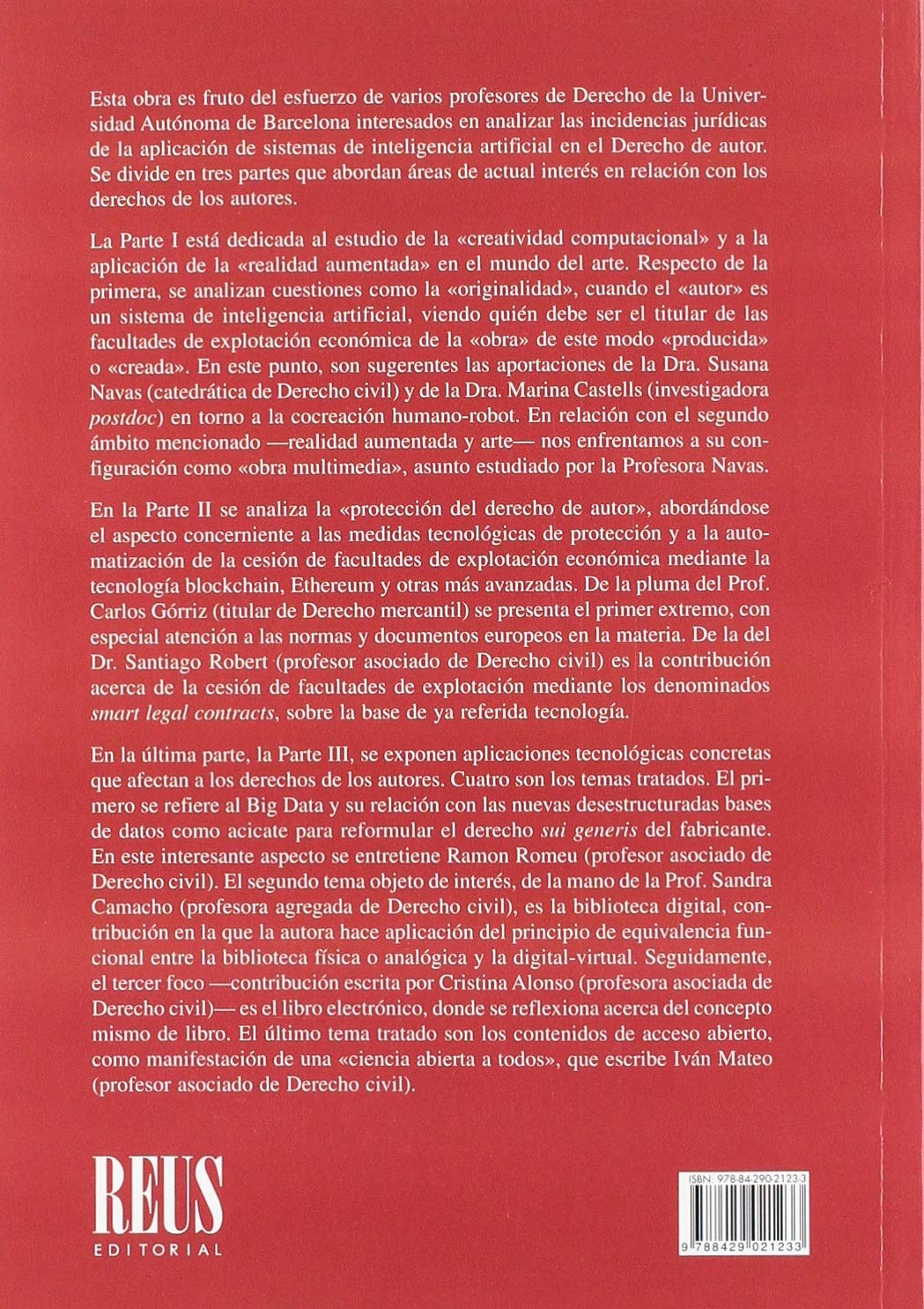 Nuevos desafíos para el derecho de autor: Robótica, inteligencia artificial, tecnología (Propiedad intelectual)
