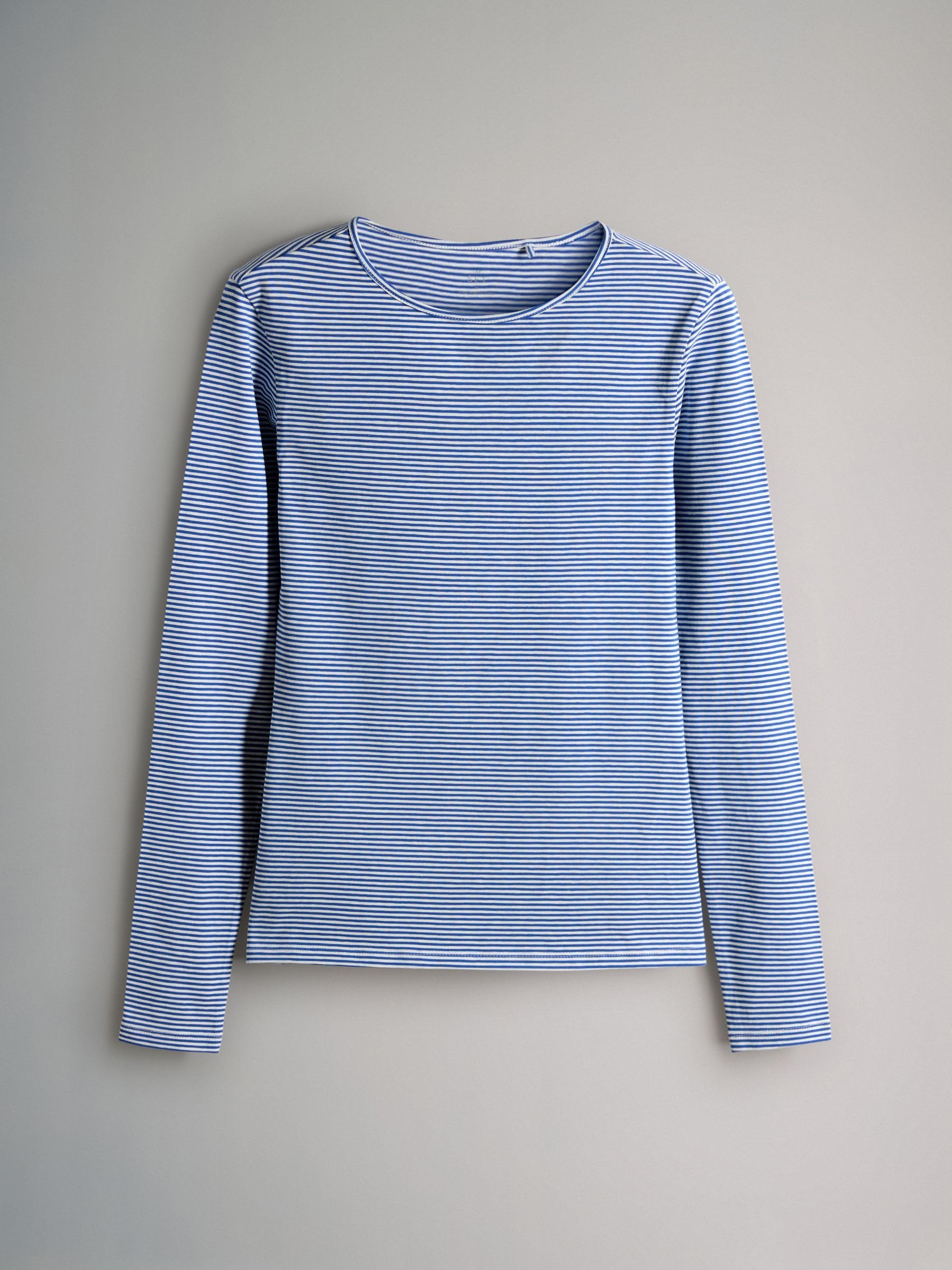 THE SET Femme T-Shirt Ras du Cou à Manches Longues, Lot de 5 | Coupe standard