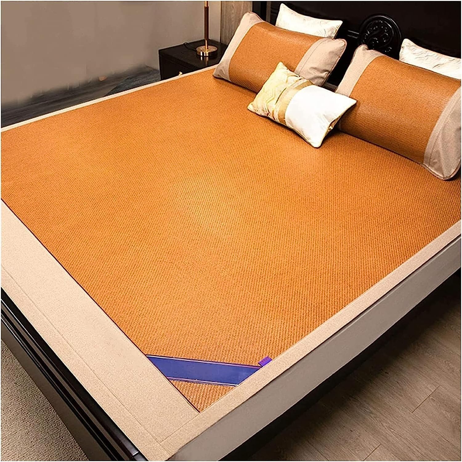 Bamboo Foldable Summer Bed Mat - Breathable and Cool, Absorb Sweat, Improve Sleep, Durable and Comfortable for Home School Dormitory - very good Summer Gift