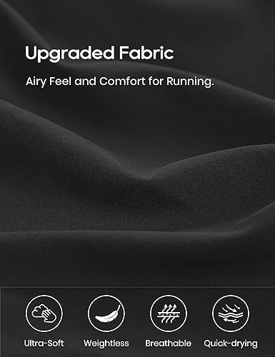 Miniatura 5 de CRZ YOGA Pantalones cortos de correr de cintura alta para mujer, 2.5 pulgadas, forro de secado rápido, pantalones cortos de entrenamiento atlético