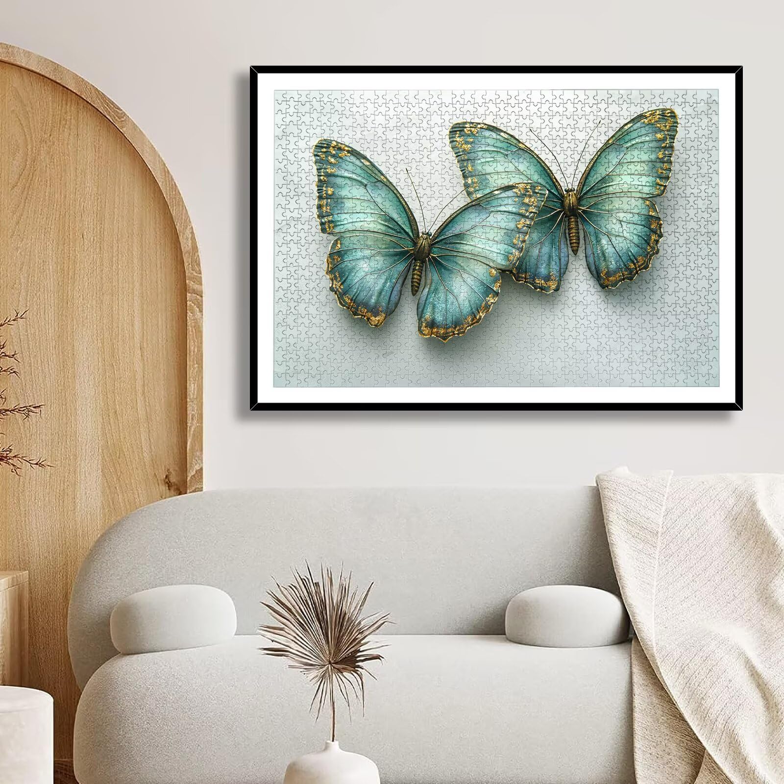 Puzzle 1500 Pezzi Farfalla, Puzzle Animale 1500 Pezzi Arte per Adulti e Bambini, Misura: 87x57 cm, Puzzles Legno per Adulti con Squisita Scatola di Imballaggio, Idea Regalo Donna, Regalo Uomo, -7725