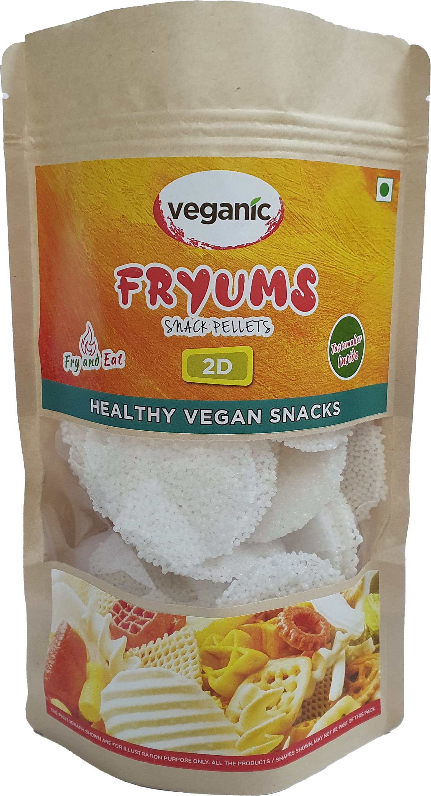 Veganic Sabudana Papad Plain | Vrat/Fast Special Small Sago Fryums With Sendha Namak (Big Sabudana Papad)- 400 GM (B095FR95W4) Amazon Price History, Amazon Price Tracker