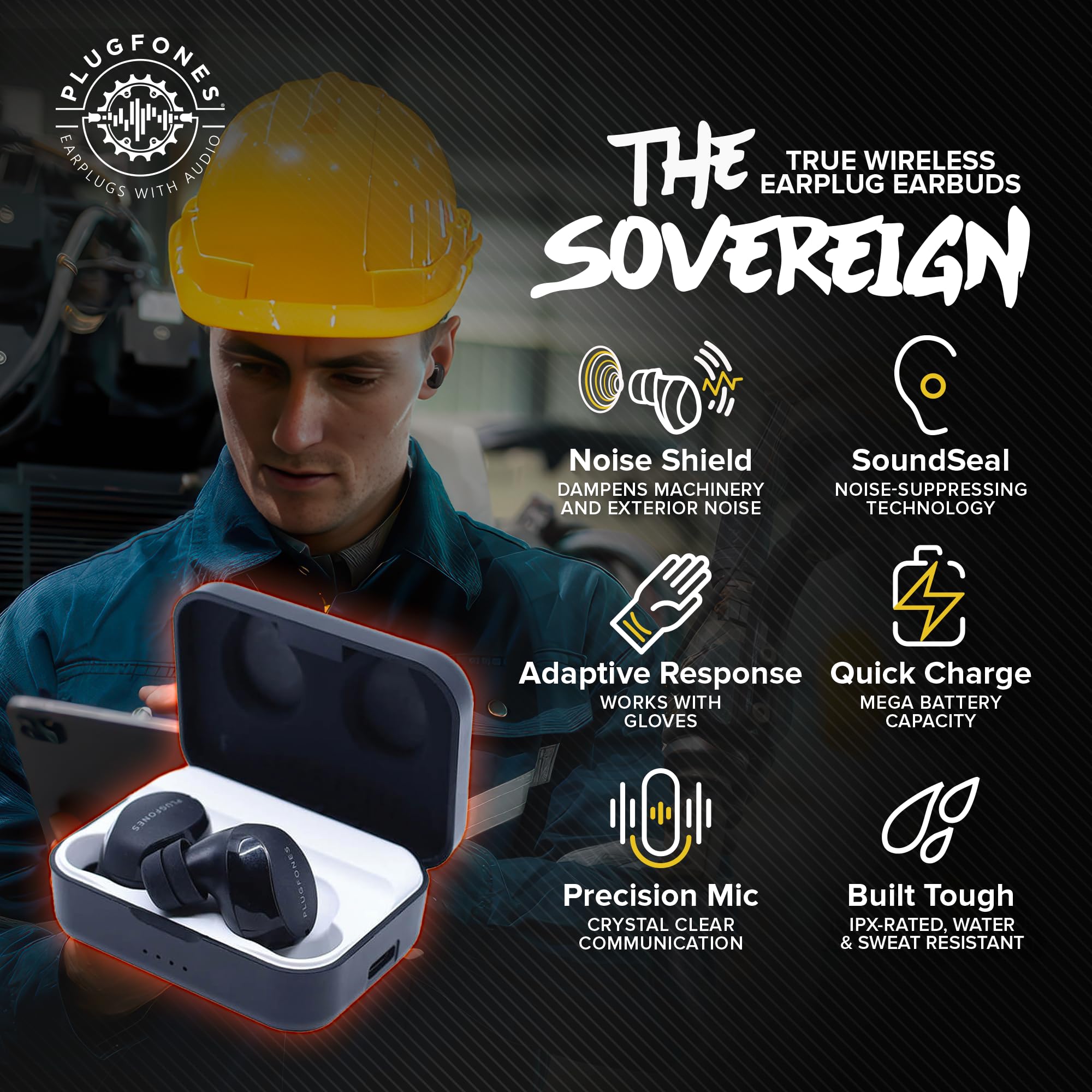 Plugfones Sovereign Bluetooth Earplugs + Earphones Review - Dettaglio