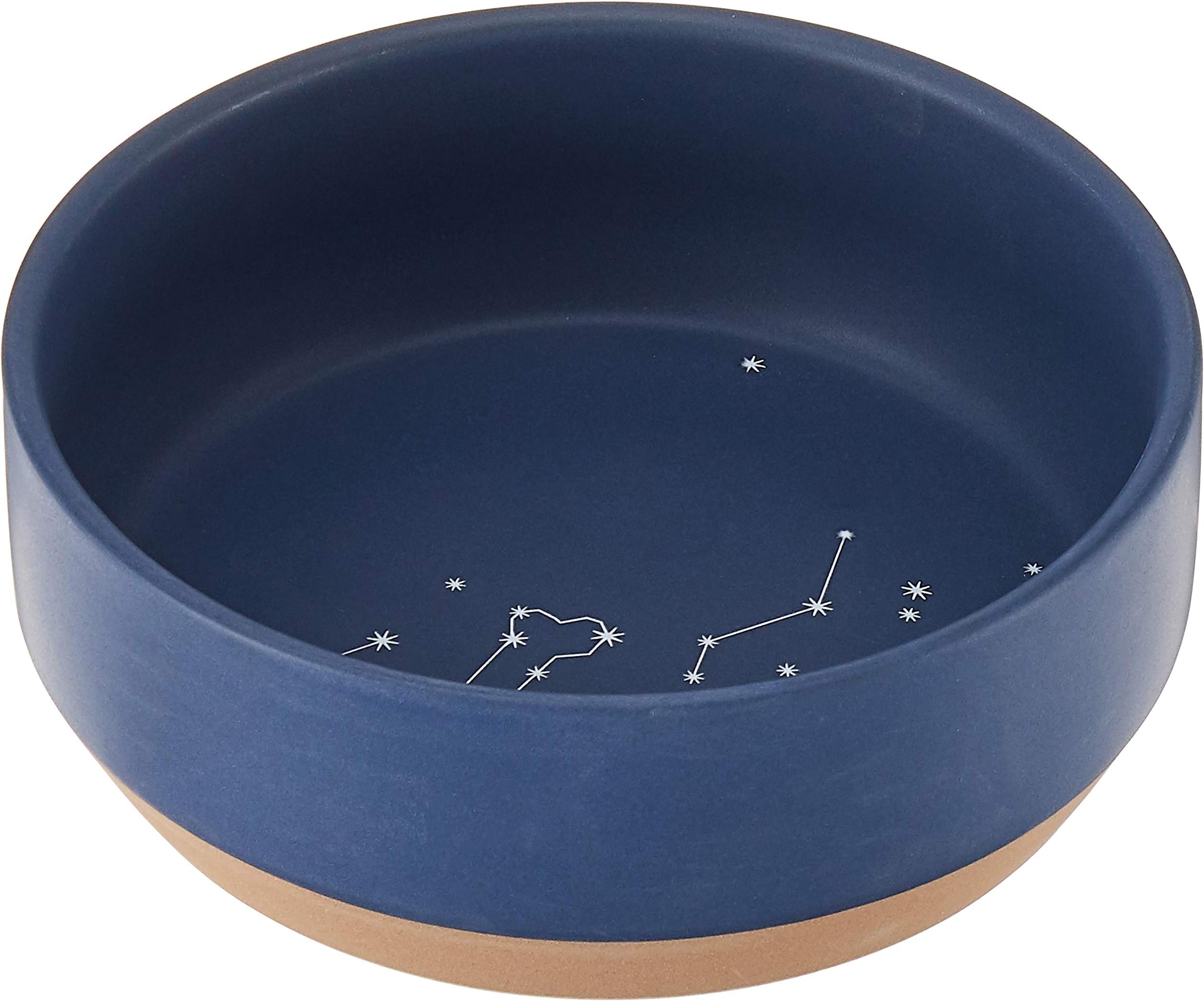 Fringe Studio Stoneware Pet Bowl, Medium, Celestial (479007)