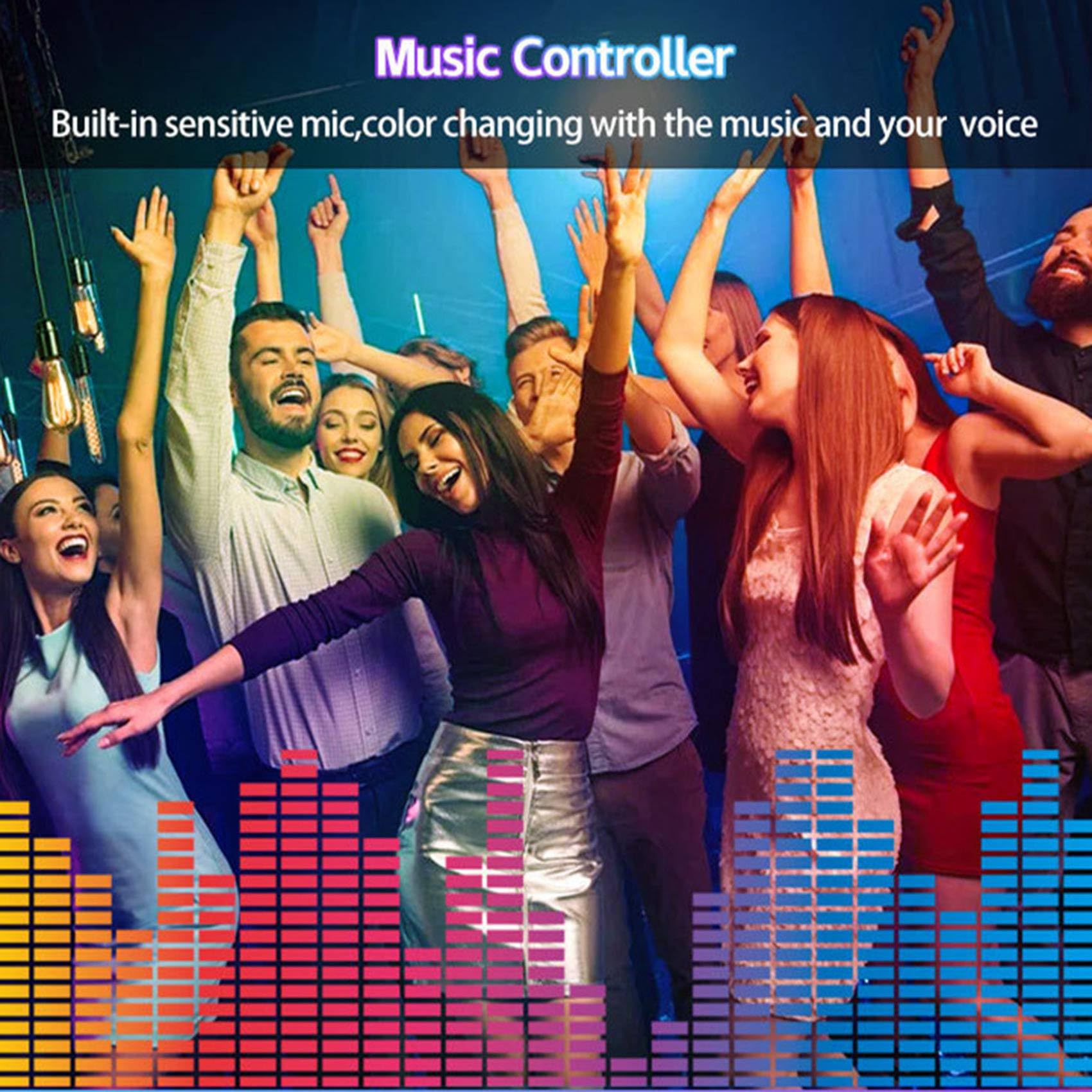 Contrôleur LED Bluetooth + télécommande 40 touches APP contrôle et synchronisation de la musique RVB IR pour 5050 3528 RGB LED lumière