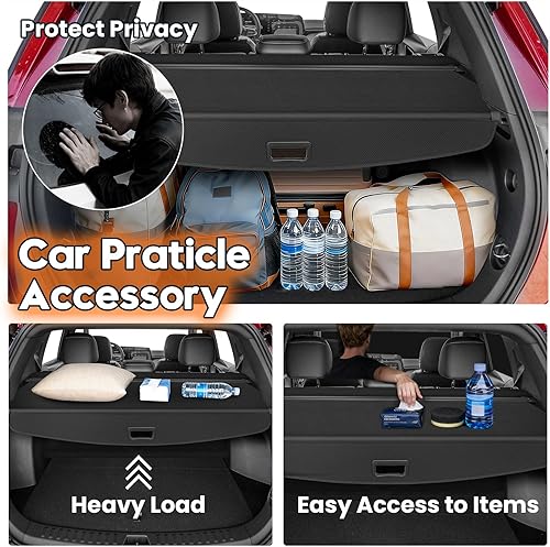 Miniatura 124 de Powerty Cubierta de Carga para Accesorios Kia Sportage 2023-2025 2026, Textura de Lona Cubierta Retráctil para Maletero Trasero de Carga de Equipaje