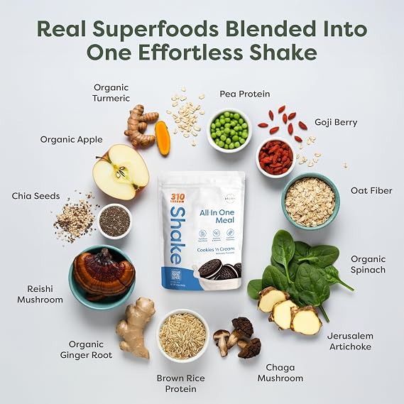 310 Nutrition All-In-One Meal Replacement Shake Powder - Cookies N Cream