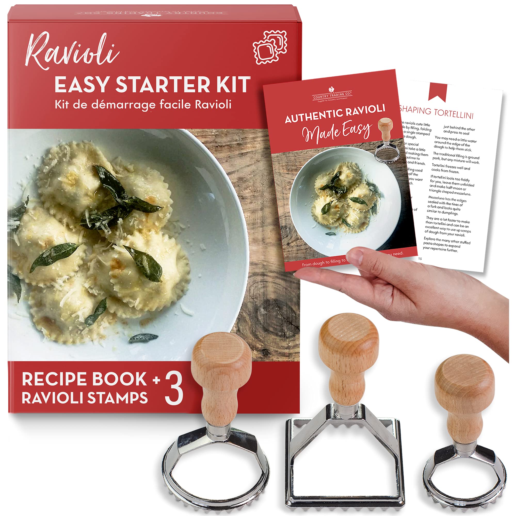 Buy Easy Ravioli Maker Starter Kit 3 Ravioli Mold Pasta Gift Set