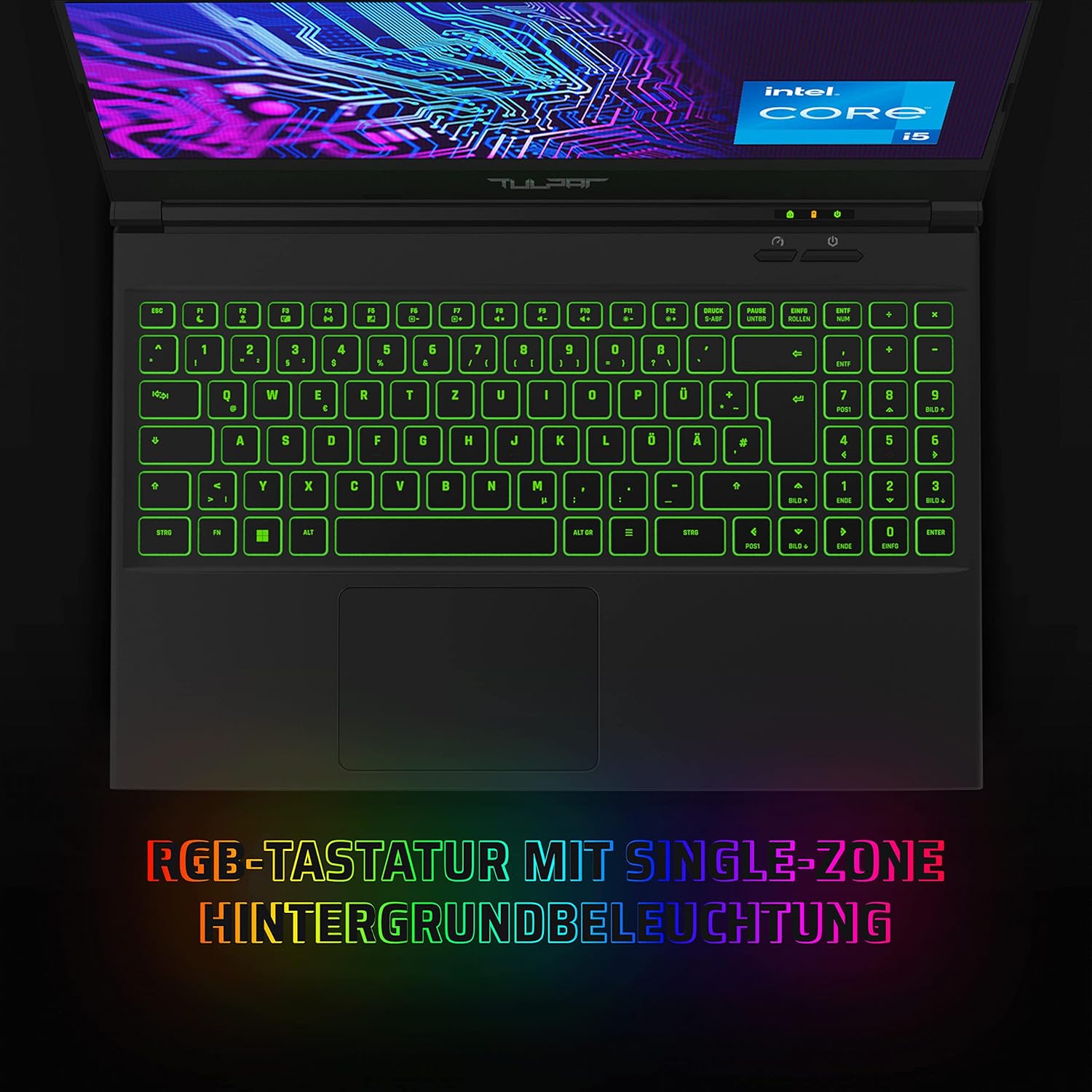 TULPAR A5 V19.2.3 Gaming Laptop | 15,6 FHD 1920X1080 144Hz IPS Display LED | Intel Core i5 12500H | 16GB RAM | 1TB SSD | Nvidia RTX 3050Ti | Windows 11 Gaming Notebook TULPAR A5 V19.2.3 Gaming Laptop | 15,6 FHD 1920X1080 144Hz IPS Display LED | Intel Core i5 12500H | 16GB RAM | 1TB SSD | Nvidia RTX 3050Ti | Windows 11 Gaming Notebook