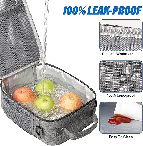 Miniatura 4 de Macadamla Weinas Lonchera pequeña para mujereshombres, bolsa de almuerzo aislada, mini bolsa enfriadora para niños y adultos, lonchera portátil a