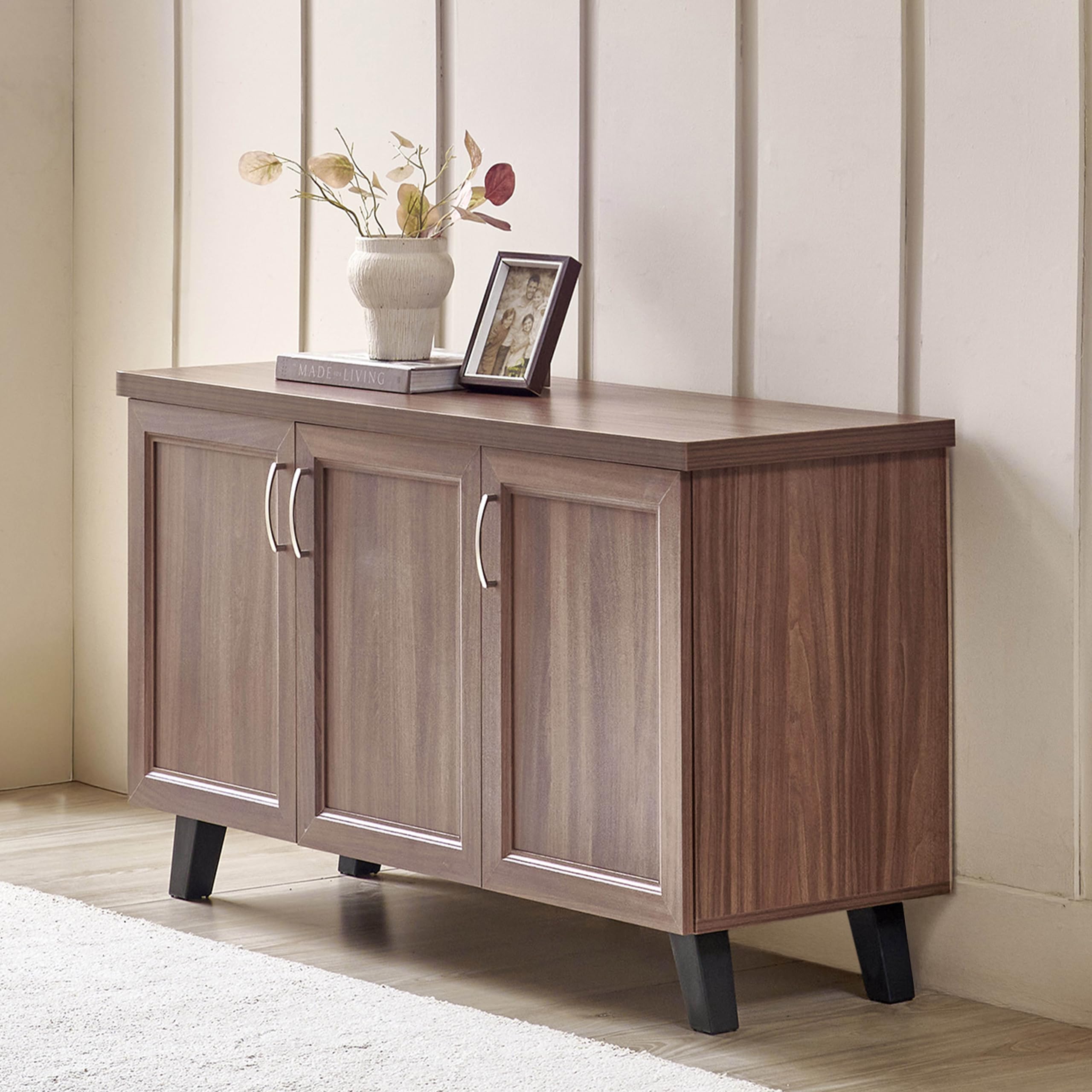 Home Centre | Helios Alton 15 Pairs Shoe Cabinet | Engineered Wood | Walnut | 1 Year Warranty-image-45